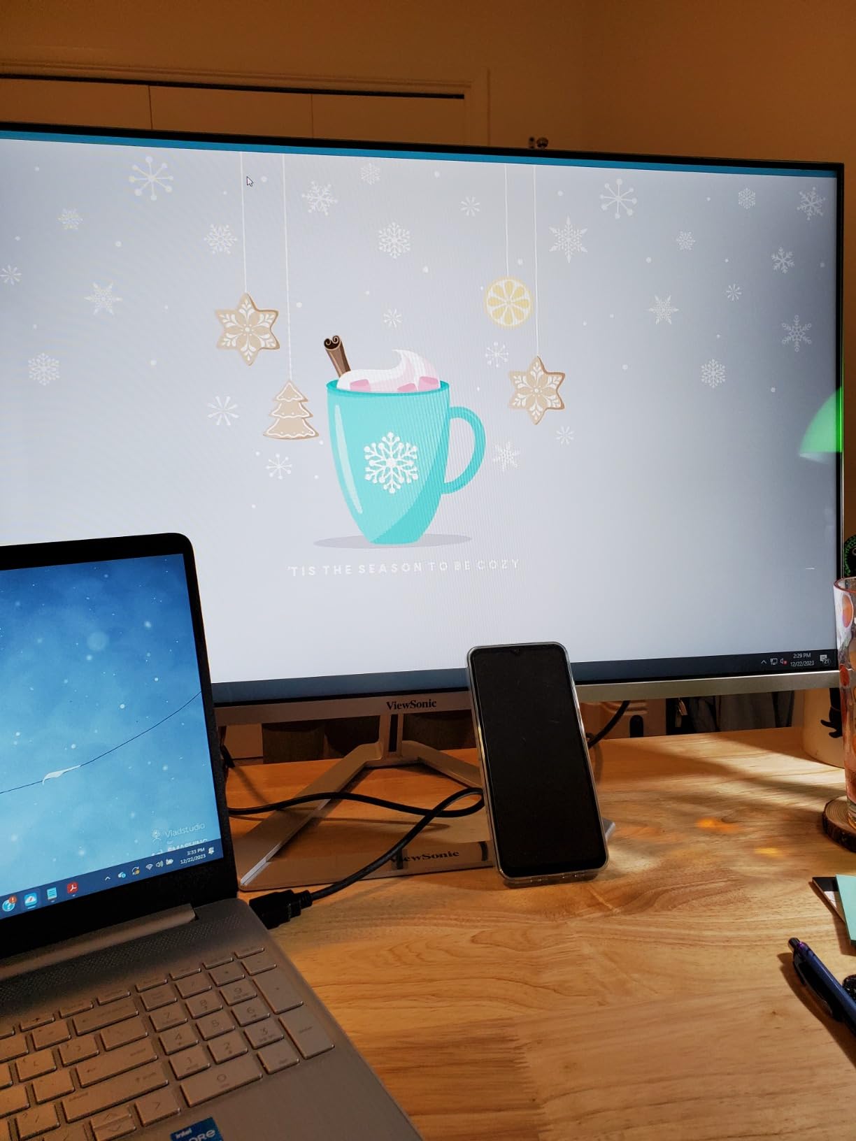 ViewSonic VX3276-MHD 32 Inch 1080p Widescreen IPS Monitor, HDMI, PC Display | Ultra-Thin Bezels, Screen Split Capability, DisplayPort, Entertainment, Office Work, Multitasking Desk View, Laptop Daily Use customer photo 2