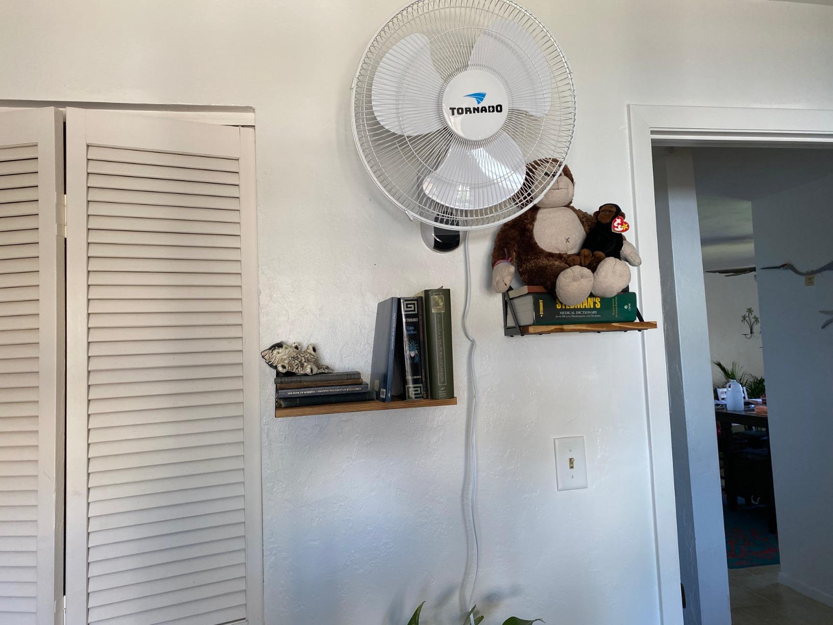 Tornado 2 Pack 16 Inch Wall Mounted Fan for Home, 90 Degrees Oscillating, Remote Control, 3 Speed 2650 CFM 6 FT Cord UL Safety Listed customer photo 1