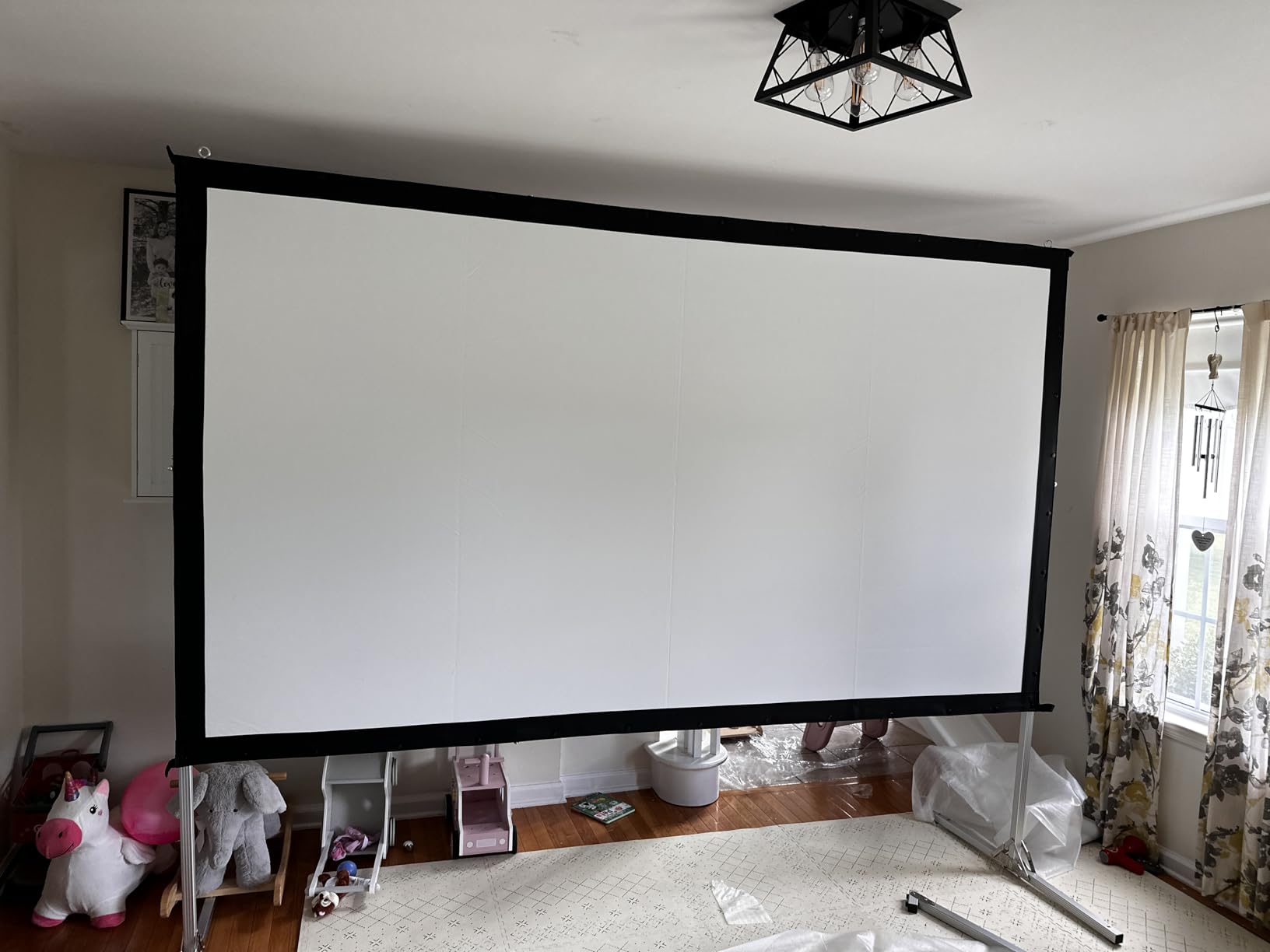 Elite Screens Yard Master 2, 58 inch Outdoor Projector Screen with Stand 16: 9, 8K 4K Ultra HD 3D Fast Folding Portable Movie Theater Cinema 58
