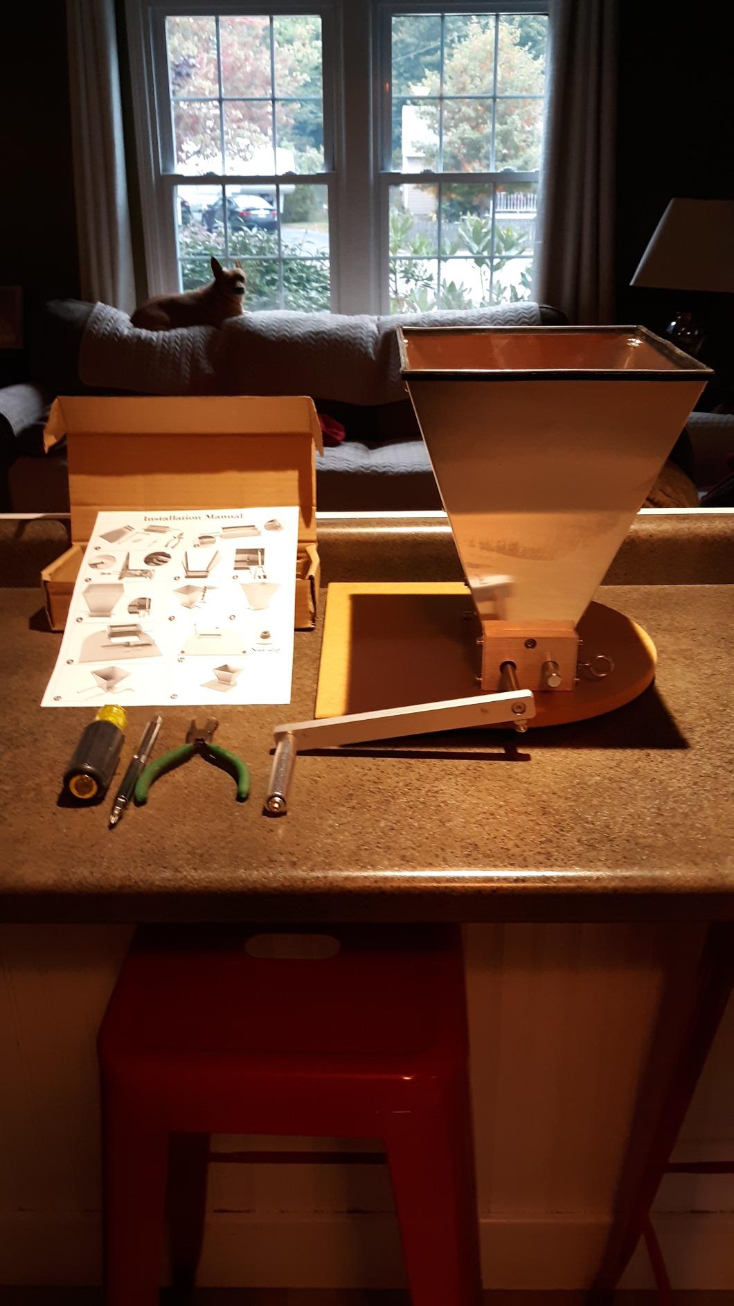 FERRODAY Malted Grain Mill for Grain Malt Barley, 2 Roller Stainless Steel customer photo 2