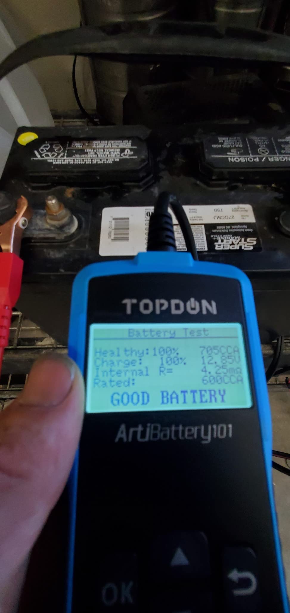 TOPDON AB101 Car Battery Tester 12V Load Tester on Cranking Charging System customer photo 1