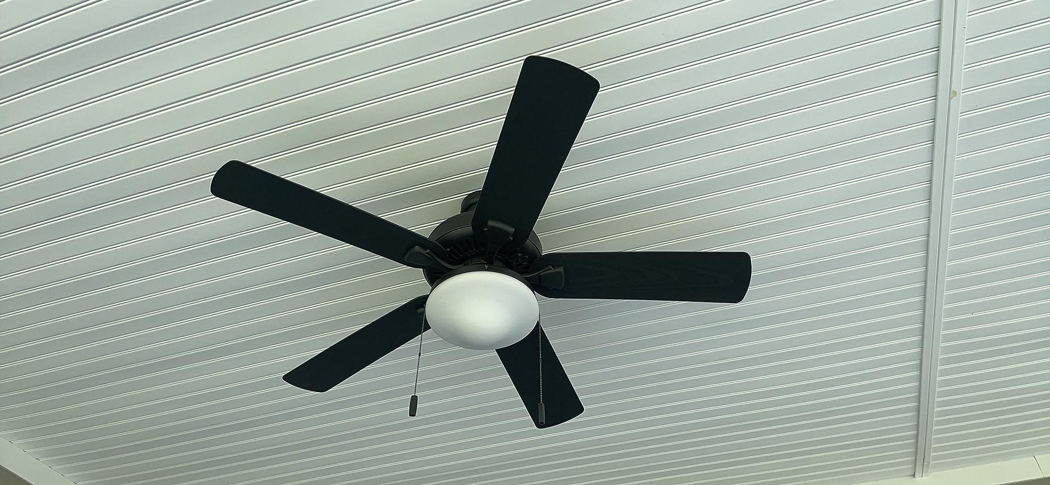 Honeywell Ceiling Fans Belmar 52 Inch Ceiling Fan With Light, Indoor/Outdoor Ceiling Fan with Pull Chain, LED Tri-Mount 5 Blade Design, ETL Damp Rated, Bronze customer photo 2