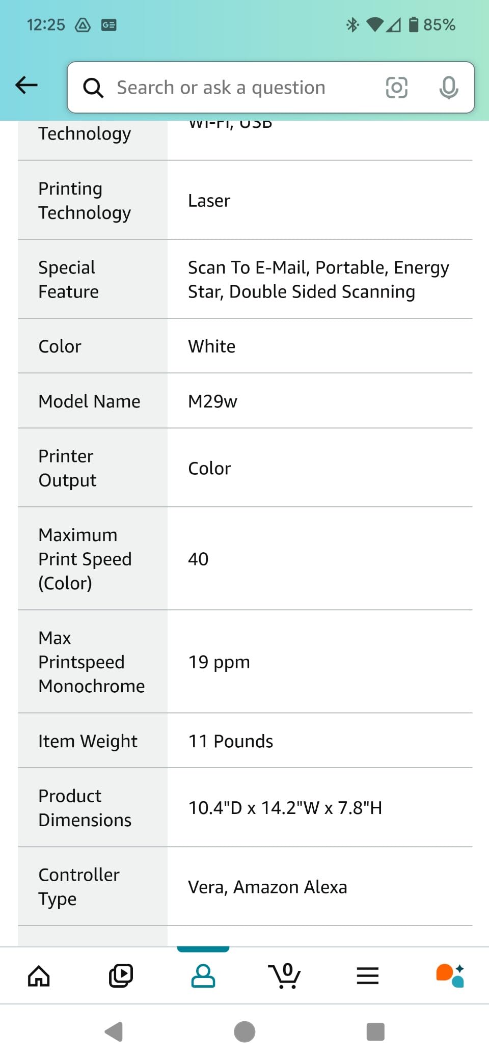 HP Laserjet Pro MFP M29w Wireless Monochrome All-in-One Printer, Works with Alexa (Y5S53A) customer photo 1
