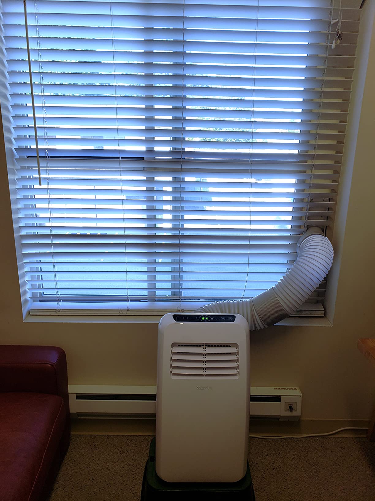 SereneLife Portable Air Conditioner, With Dual Motor, Dehumidifier & Fan | 8,000 BTU AC With Temperature Ranges 64°F-90°F | Fast Powerful Cooling | 3 Fan Speeds, Remote Control, & Window Exhaust Kit customer photo 1