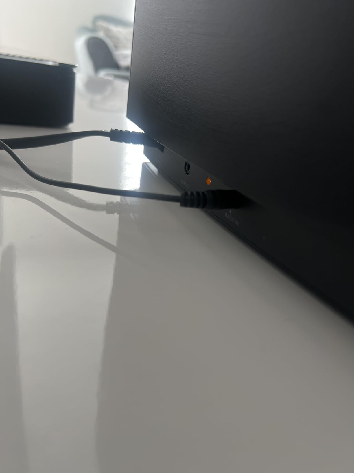 Bose Bass Module 700 - Black - Wireless, Compact Subwoofer | QuietPort technology with wireless connectivity and glass-top finish for movies, music and home theater customer photo 1
