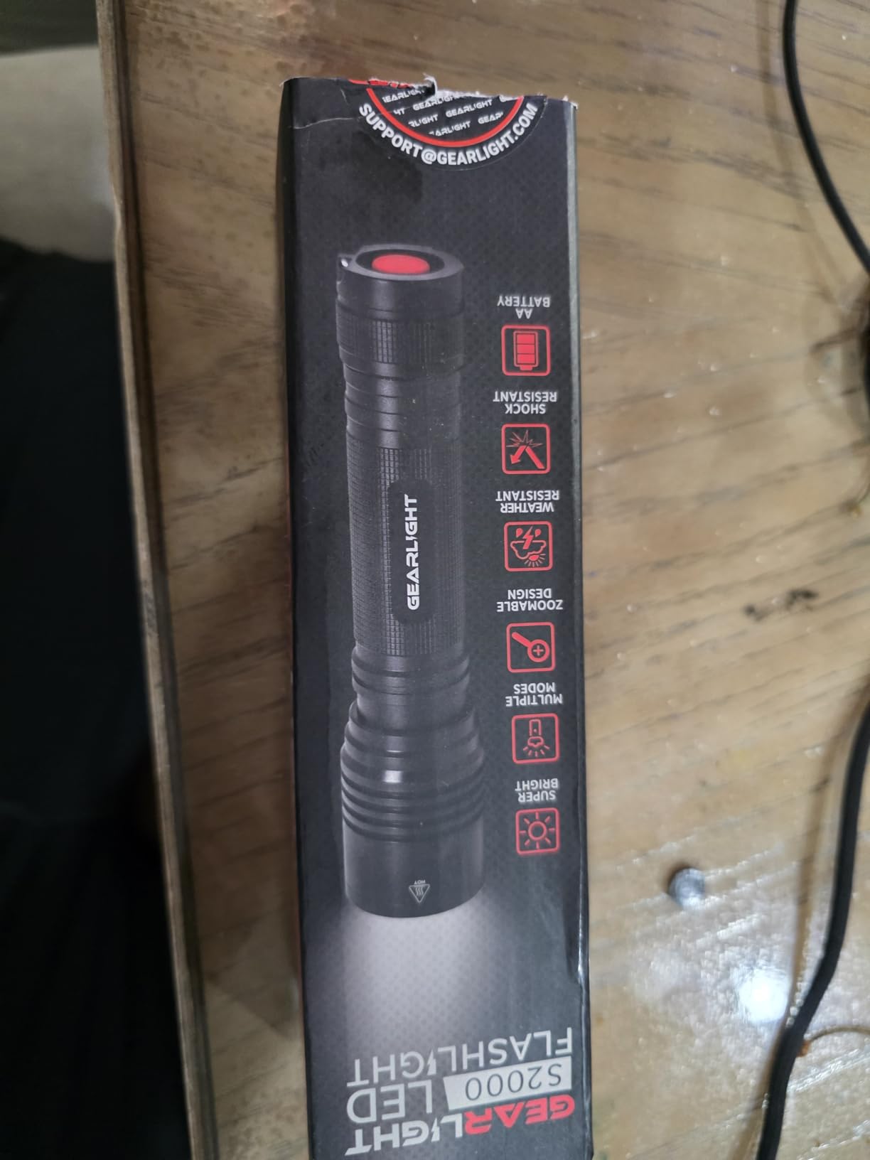LED Flashlight High Lumens, Tactical Flashlight Battery Powered (Batteries Not Included), Bright Handheld Flashlight for Camping, Hunting, Home, Security, Hiking, Walking at Night & Emergency Use customer photo 2