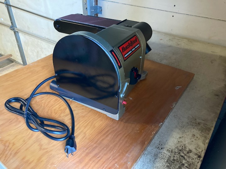BUCKTOOL Bench Belt Disc Sander for Woodworking,4x36