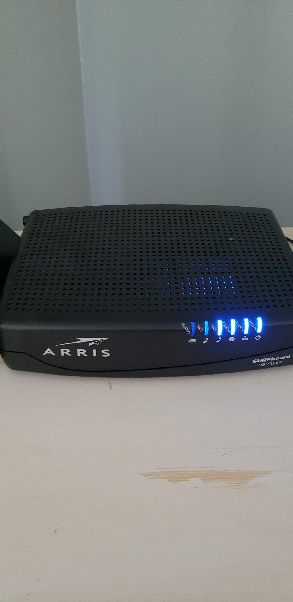 ARRIS SURFboard SBV3202 DOCSIS 3.0 Cable Modem with Voice for Xfinity - Two Telephony Ports + 1 GbE Port, Supports Xfinity Internet & Voice Plans up to 800 Mbps customer photo 2