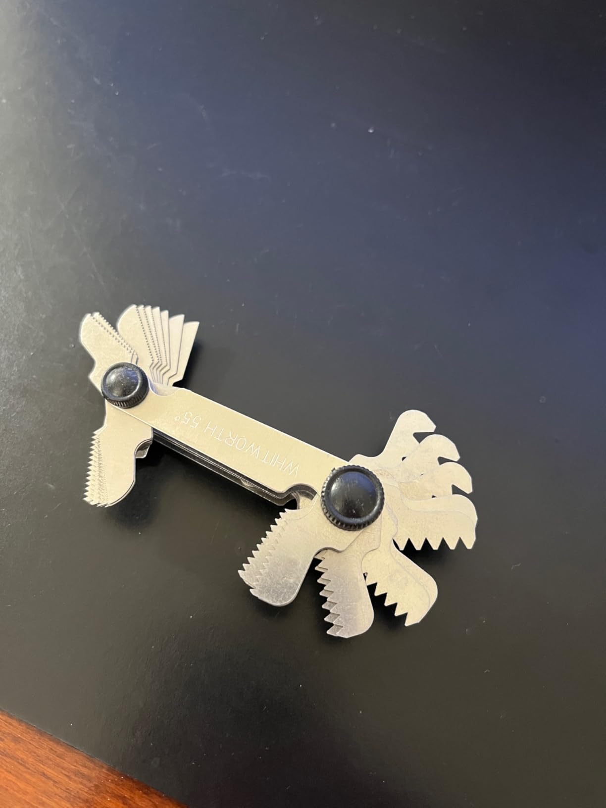ChgImposs Metric & Imperial & US Screw Gauge SAE Whitworth 55 Degree & Metric 60 Degree & & US 60 Degree Thread Pitch Gauge for Industrial Measurement customer photo 2