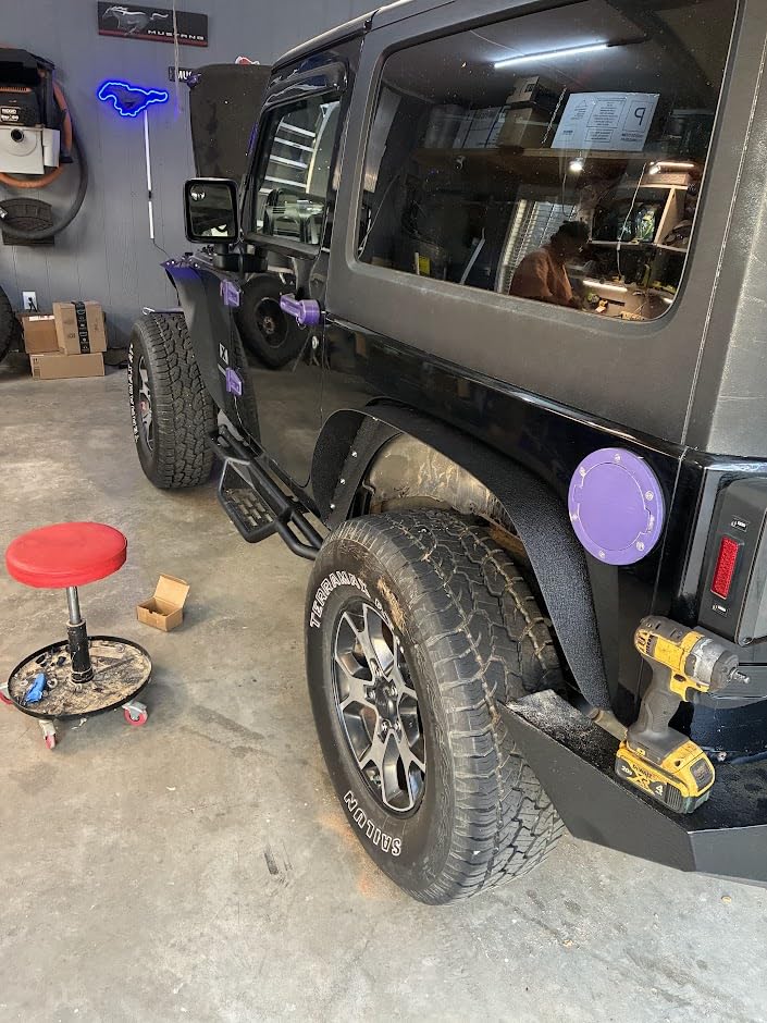 OEDRO Front & Rear Fender Flares Compatible with 2007-2018 Jeep Wrangler JK customer photo 1