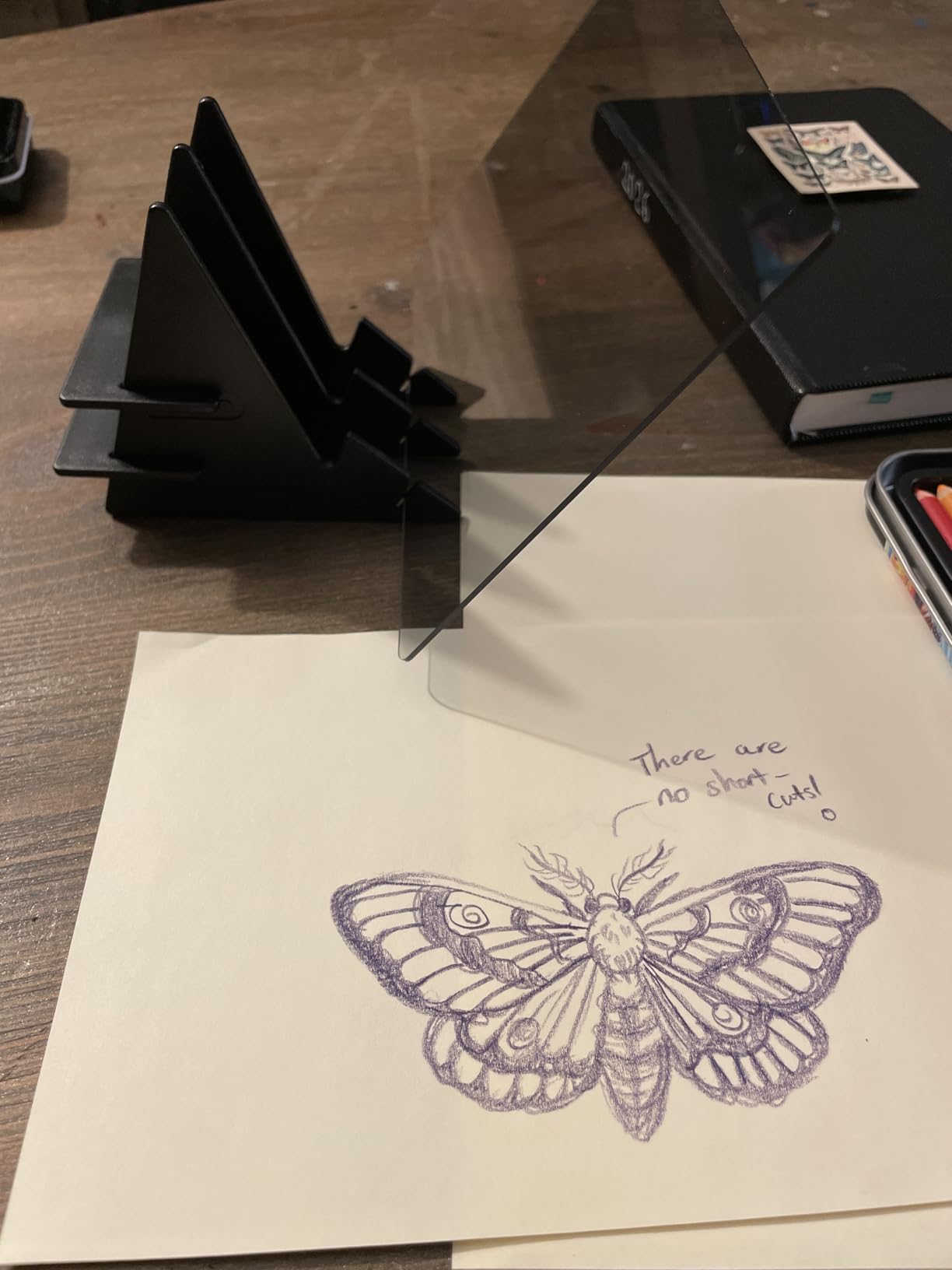 Yuntec Optical Drawing Board Portable Image Drawing Board | Tracing Drawing Projector Painting Board Sketching Tool with PMMA Lens for Beginners, Artists (7.9