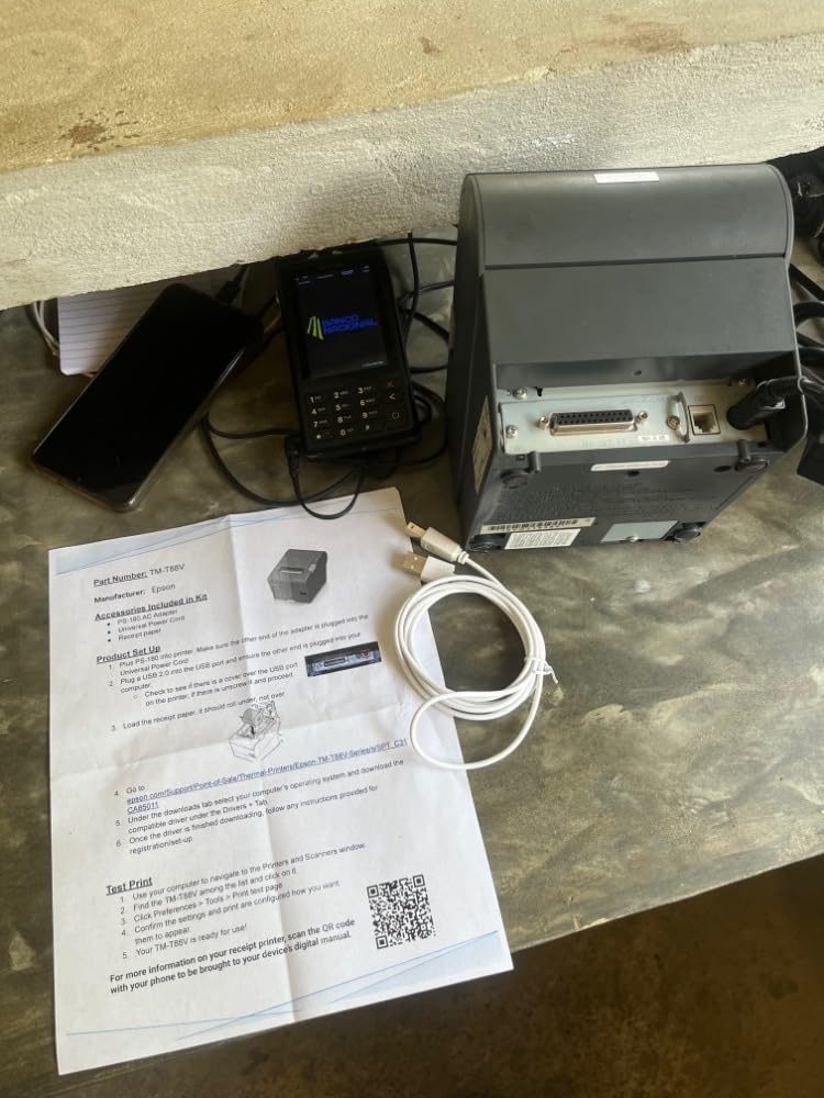 EPSON TM-T88V Monochrome Thermal Receipt Printer (USB/Serial/PS180 Power Supply) (Renewed) customer photo 1