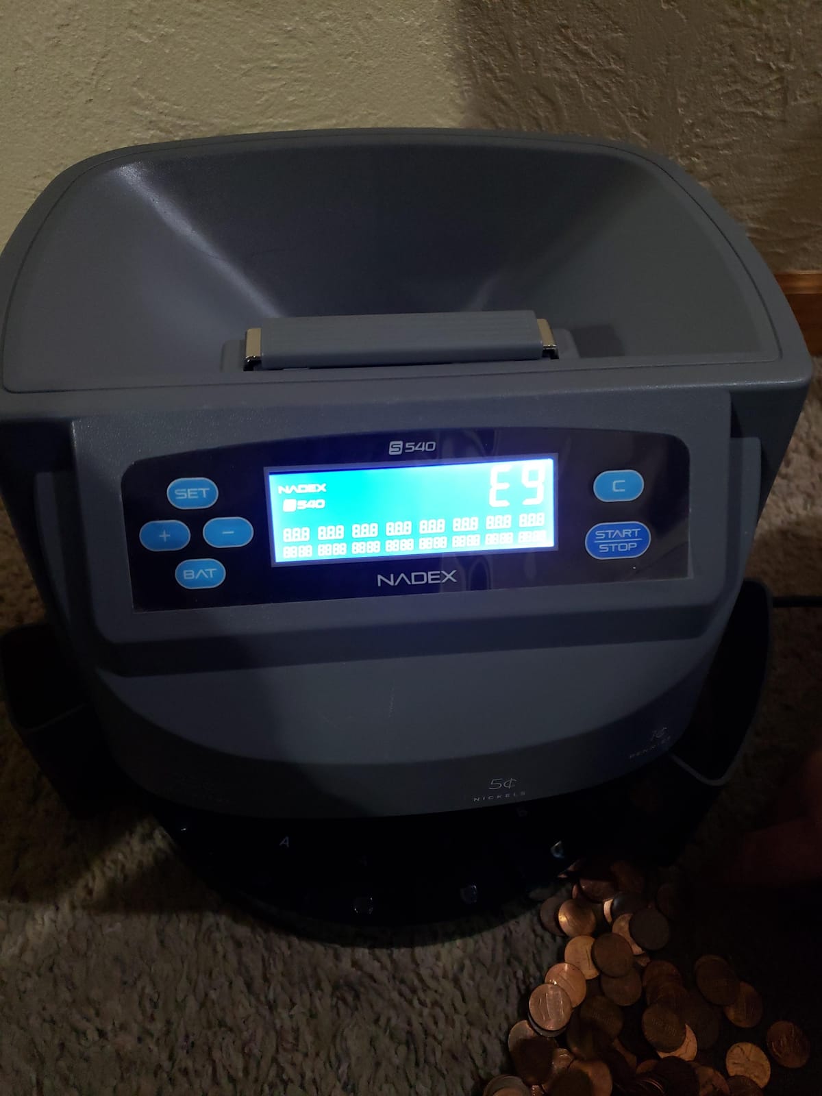 Nadex S540 Pro | Coin Counter, Sorter, and Wrapper | Sorts up to 300 Coins Per Minute | Comes with 48 Preformed Wrappers (Gray) customer photo 2