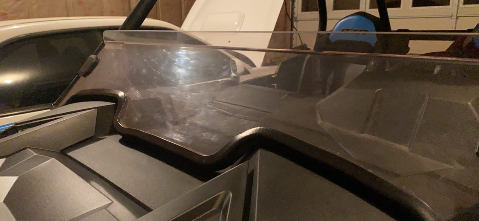 SuperATV Half Windshield for Polaris RZR Models (See Fitment) | Heavy Duty Non-Scratch Resistant | 1/4