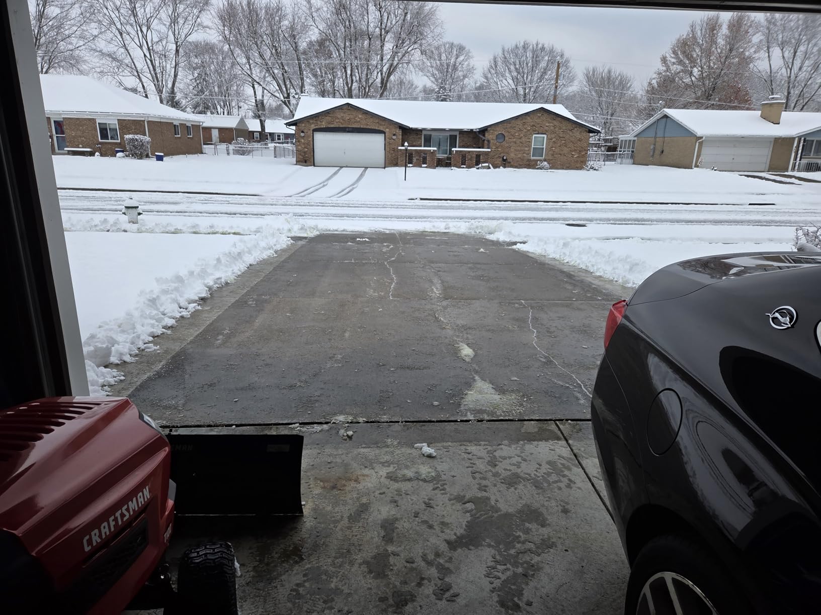Craftsman 42 in Snow Blade for Lawn Tractors, Heavy-Duty Angled Snow Plow Attachment with Adjustable Trip Spring customer photo 2