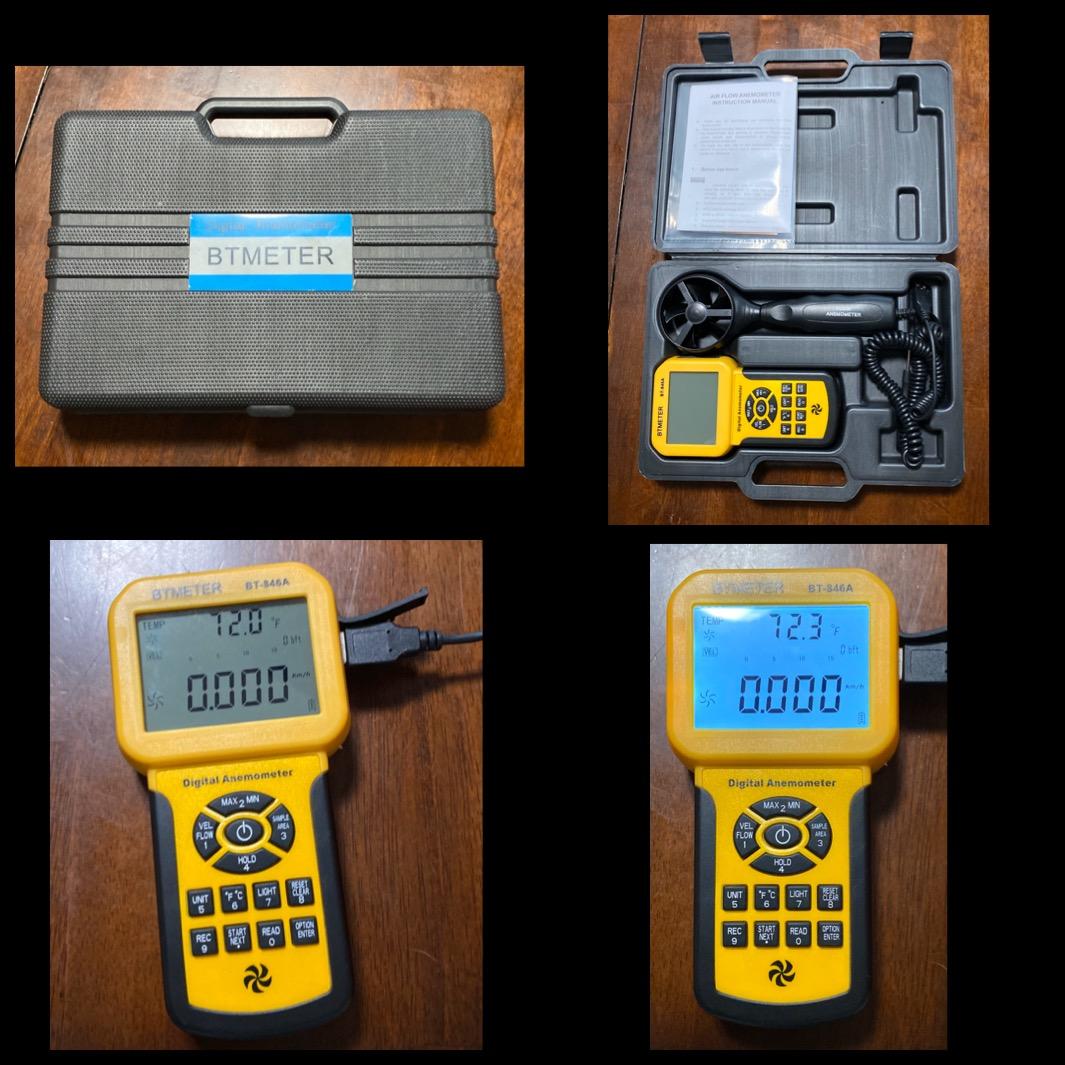 BTMETER Por CFM Anemometer Wind Gauge with 600Set Data Storage Export to PC customer photo 2