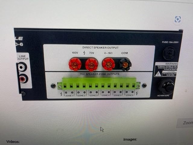 Rockville RCS350-6 350W 6-Zone Stereo 70V Commercial Amplifier Bluetooth customer photo 2