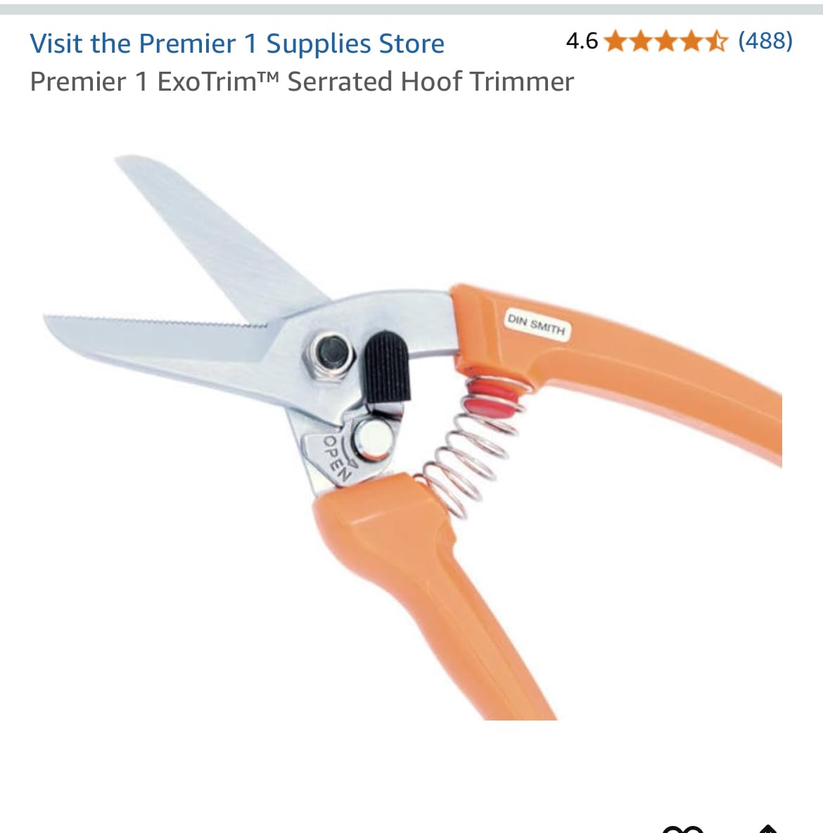 Hoof Trimmers Goat Hoof Trimming Shears Nail Clippers for Sheep, Alpaca, Lamb, Pig Hooves Multiuse Carbon Steel Trimmer customer photo 1