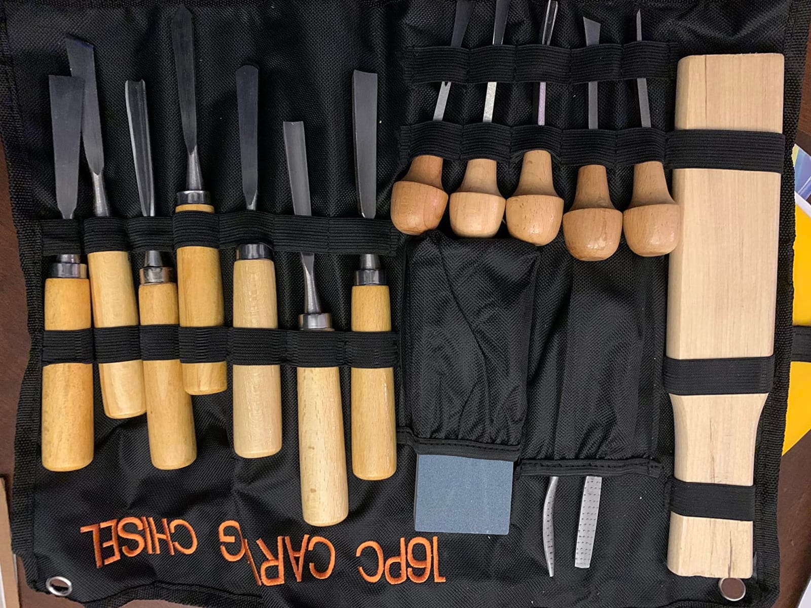 Lulu Home Wood Carving Tools, 16PCS Professional Carving Knife Tool Set for Woodworking Premium Wood Handle with Chisel Gouge Whetstones customer photo 1