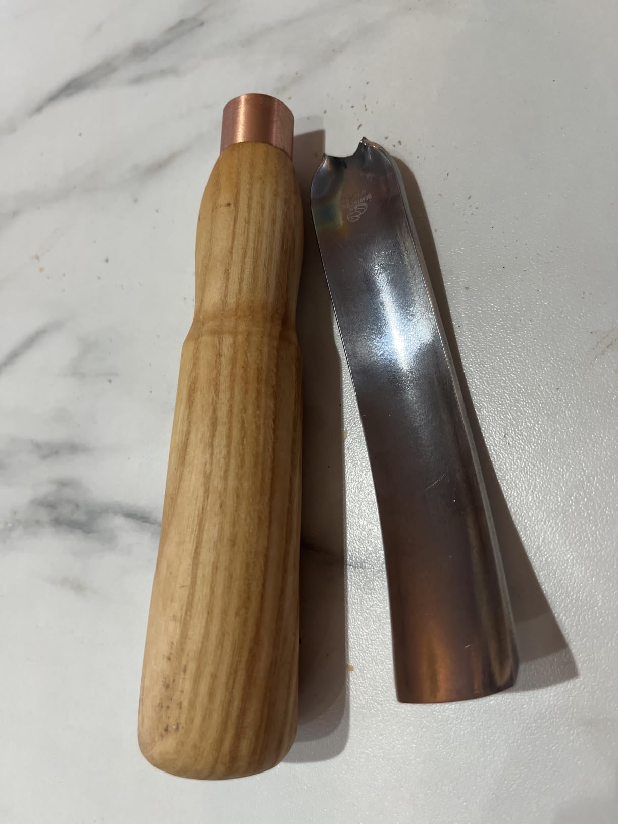 BeaverCraft Wood Carving Gouge 7L/22 Spoon Carving Tools, Chisels - Bowl Gouge, Wood Curved Chisel - Whittling Spoon Knife customer photo 1