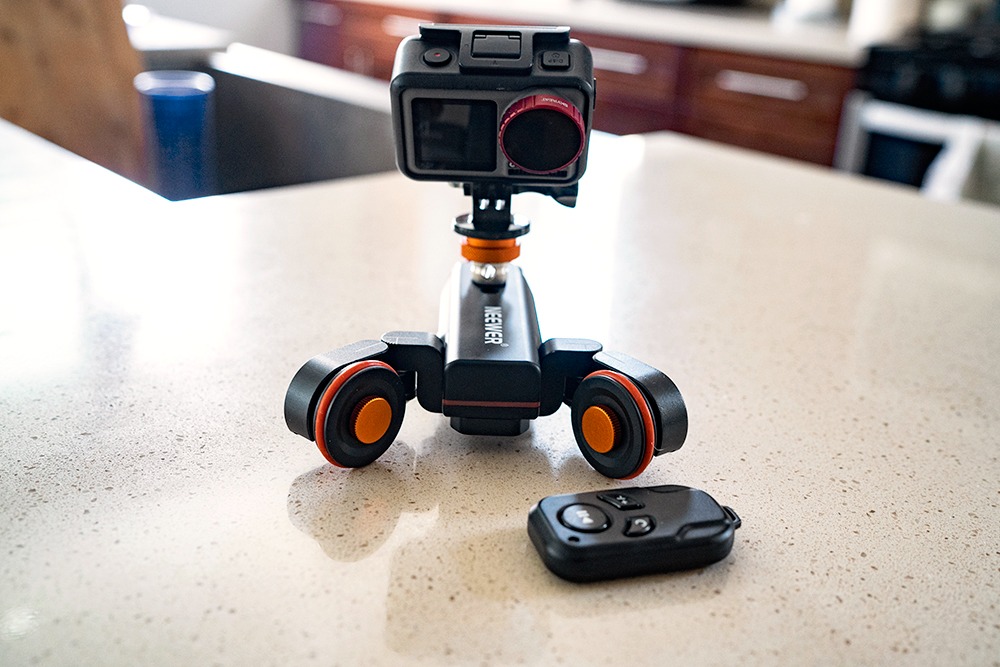 NEEWER 3 Wheels Wireless Video Camera Dolly, 3 Speed Motorized Slider customer photo 1