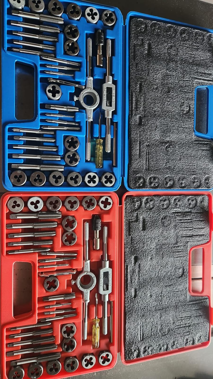 OMT Tap and Die Set, SAE and Metric Thread Repair and Cutting Kit customer photo 1