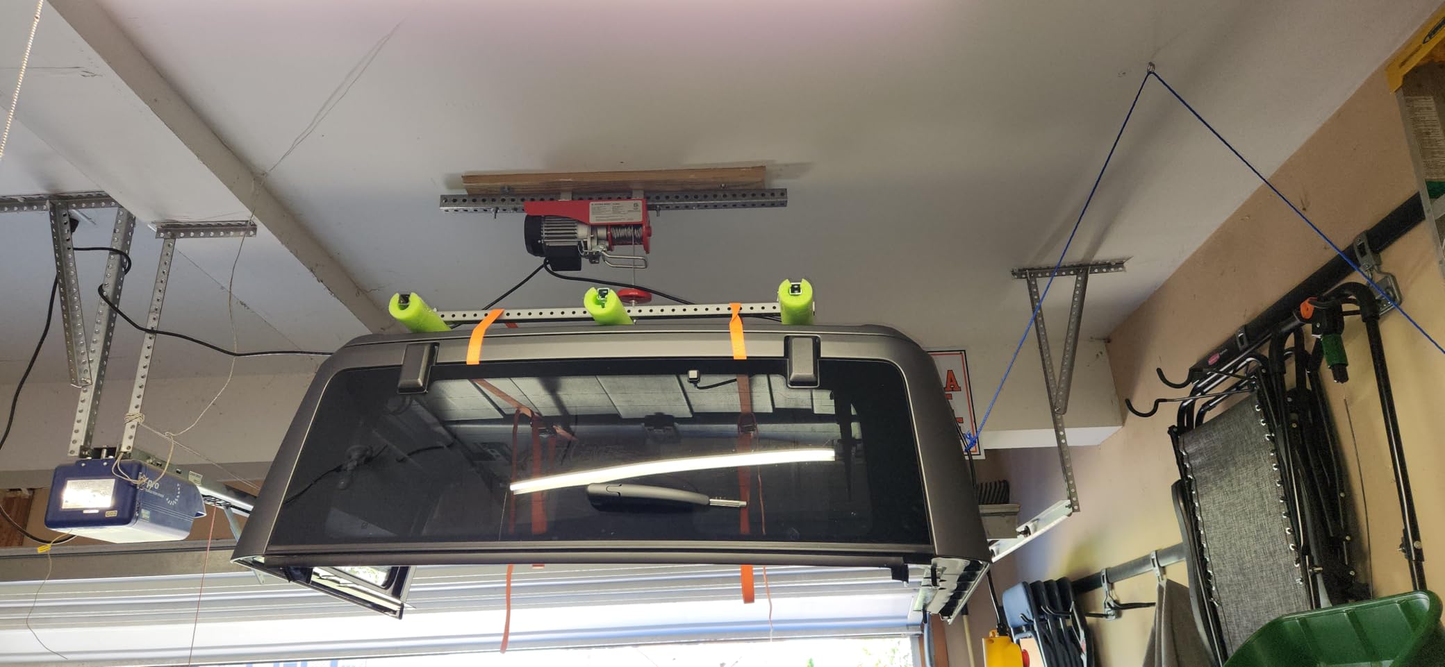 VIVOHOME Electric Hoist, 110V 440 Lbs Winch with Remote Control customer photo 2
