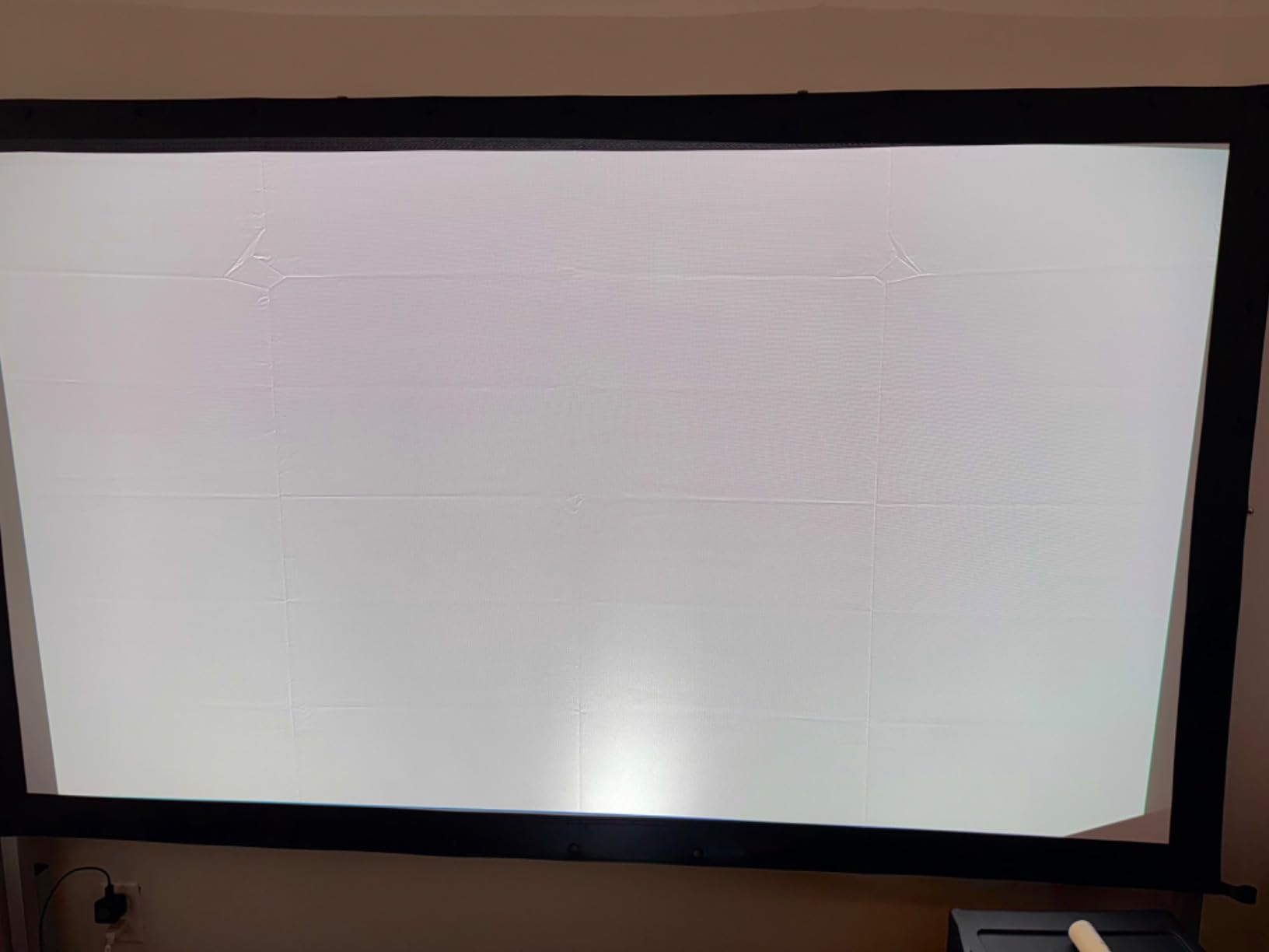 Projector Screen 120 inch, Outdoor Projector Screen with 3-Layers PVC | Polyester-Free Anti-Light 4K HD Screen, Sturdy Aluminum Frame, Easy Setup, Perfect for Poolside, Backyard, and Party Nights customer photo 1