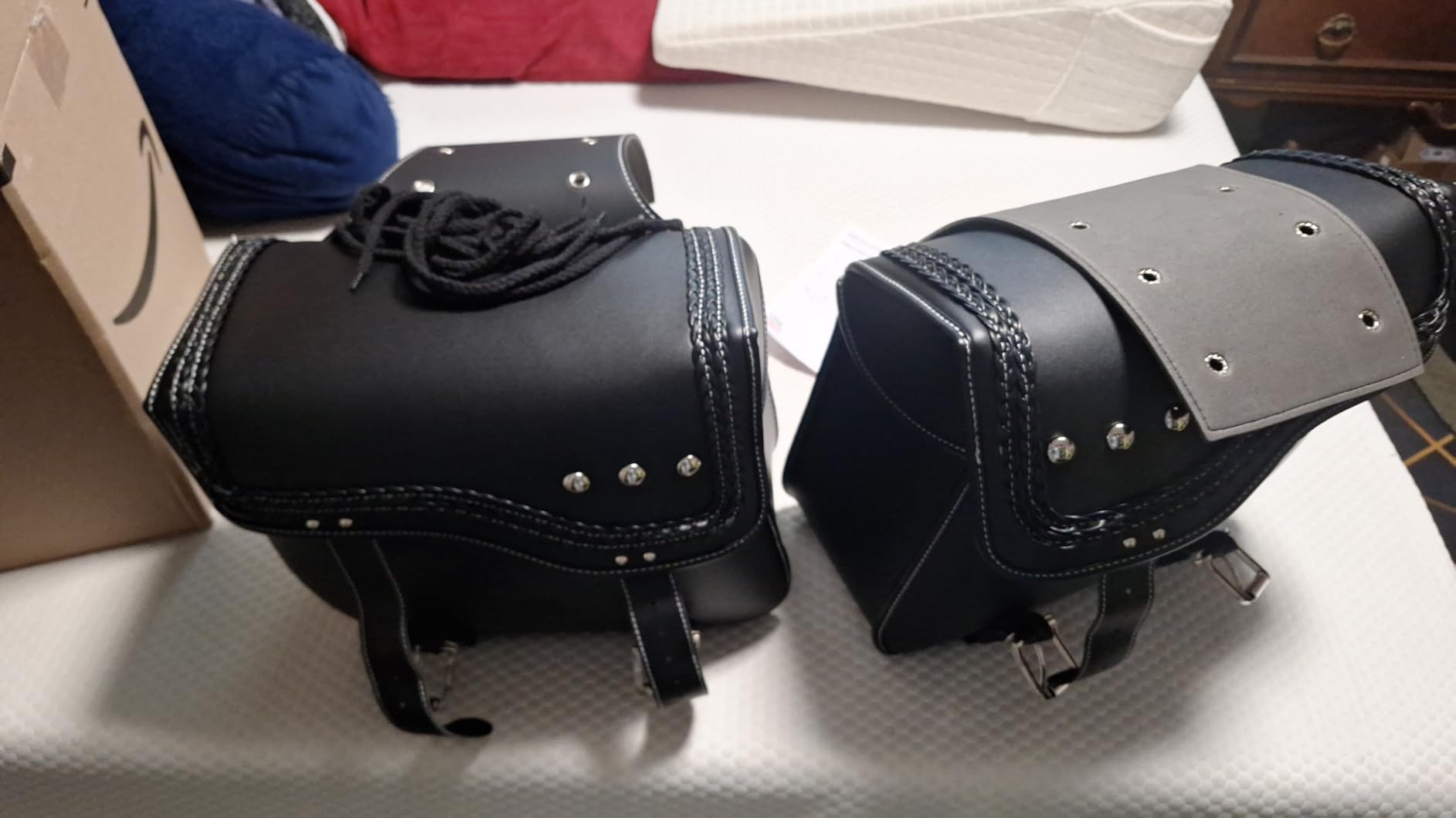KEMIMOTO Motorcycle Saddlebags Upgraded Bottom Anti-scalding 30L(15Lx2) customer photo 1