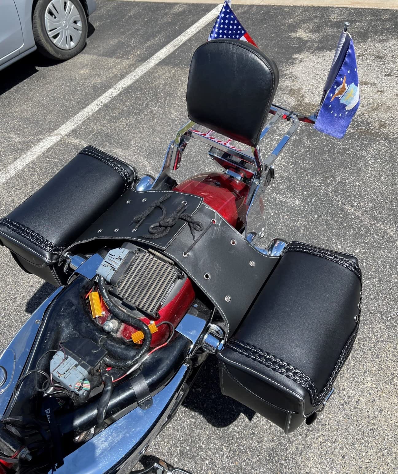 KEMIMOTO Motorcycle Saddlebags Upgraded Bottom Anti-scalding 30L(15Lx2) customer photo 2