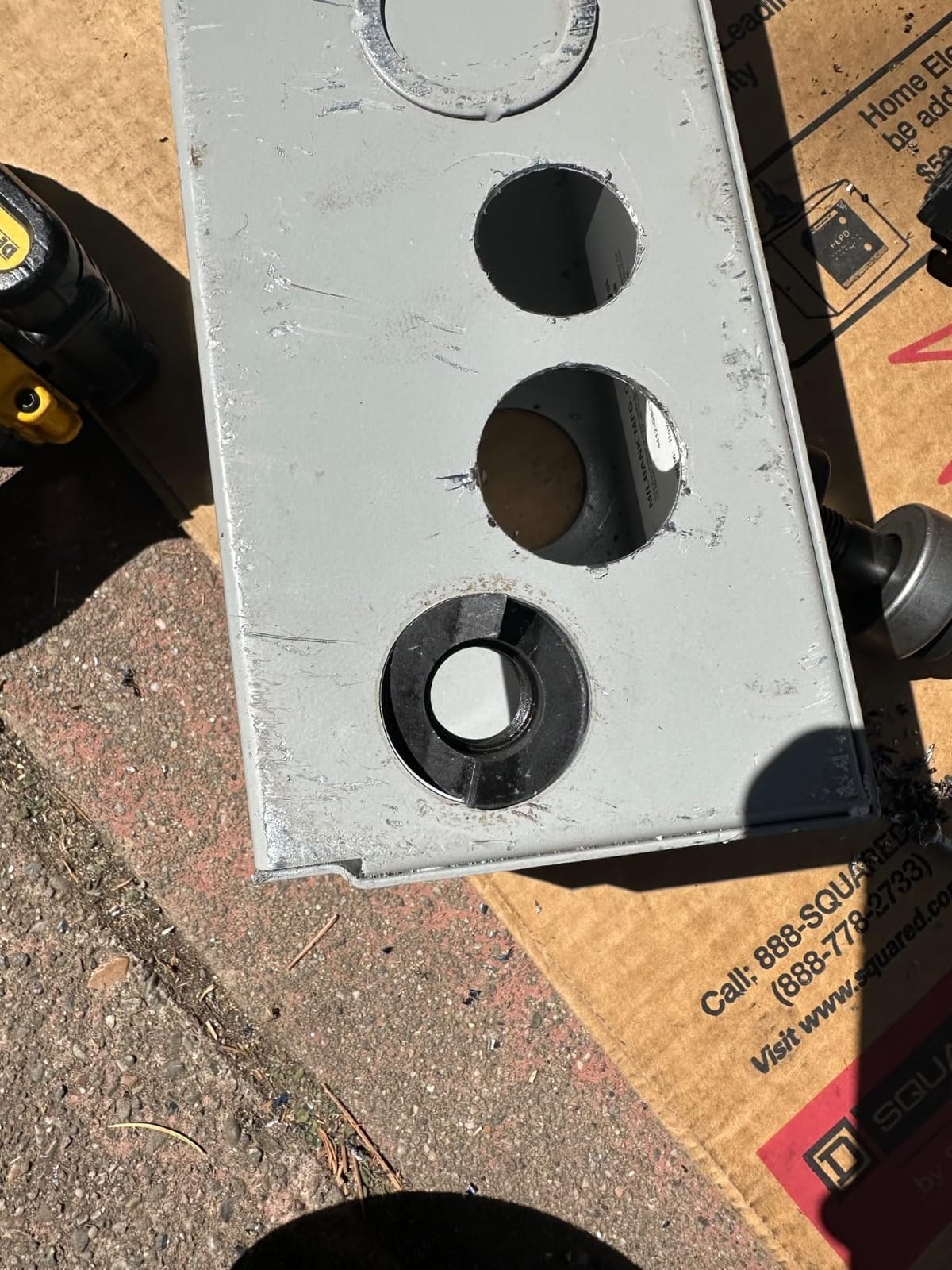 Ratchet Knockout Hole Punch Driver Kits 1/2 to 2 inch SLUG-Buster Knockout Electrical Conduit Hole Cutter Set KO Tool Kit (CC-60) customer photo 2