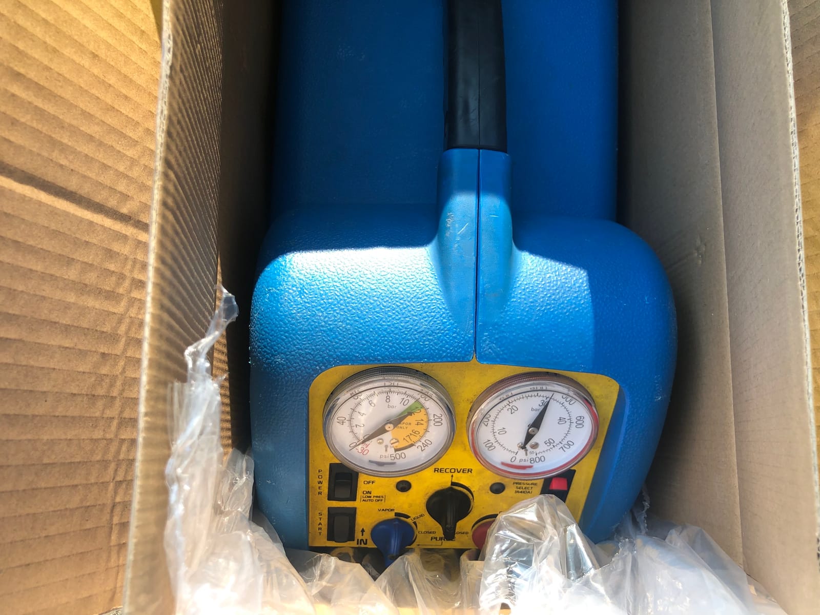 VIVOHOME 3/4 HP Single Cylinder Portable Refrigerant Recovery Machine customer photo 1