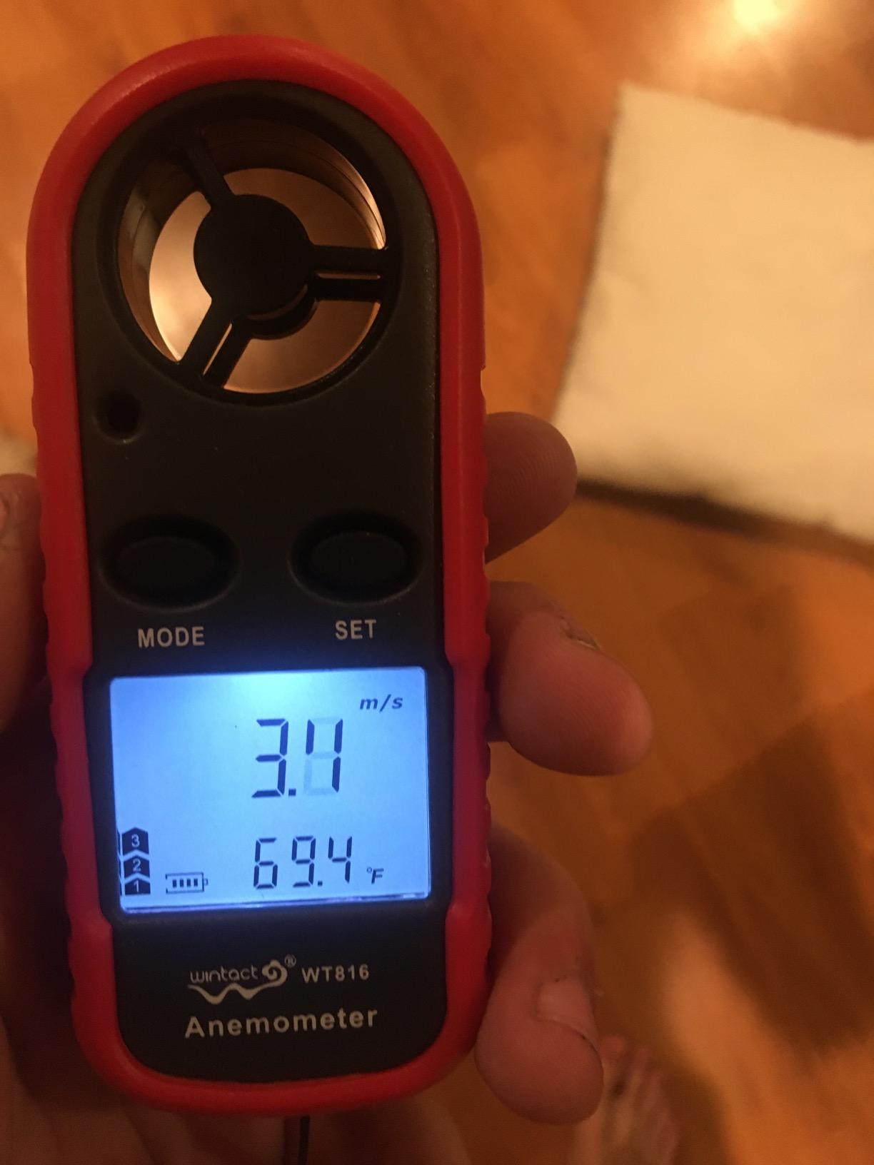 Wintact Digital Anemometer Handheld, Digital Wind Speed Meter 0 to 65mph customer photo 1