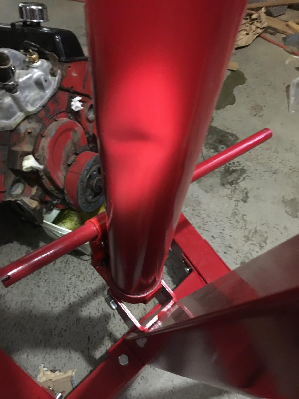 2 Ton Hydraulic Engine Hoist Crane, 4400LBS Folding Cherry Picker customer photo 1