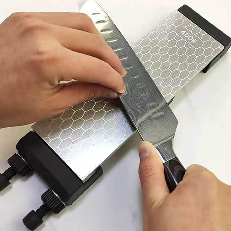 S SATC Diamond Sharpening Stone 2 Side Grit 400/1000 Diamond Plate Honing Stone 8-inch Hone Sharpener White customer photo 1