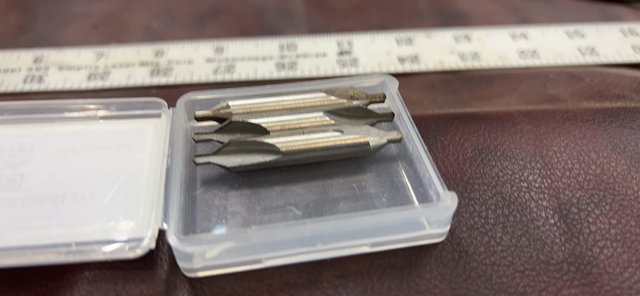 Utoolmart 5 Pcs Center Drill and Countersink Lathe Bit Mill Tool, Combined Drills Plain Type Imperial, 1/4-inch Combined Drills Set, HSS-6542 customer photo 1