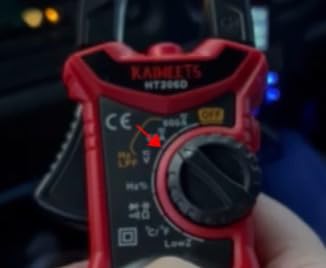 KAIWEETS HT206D Digital Clamp Meter T-RMS 6000 Counts, Multimeter Voltage Tester Auto-ranging, Measures Current Voltage Temperature Capacitance Resistance Diodes Continuity Duty-Cycle (AC/DC Current) customer photo 2