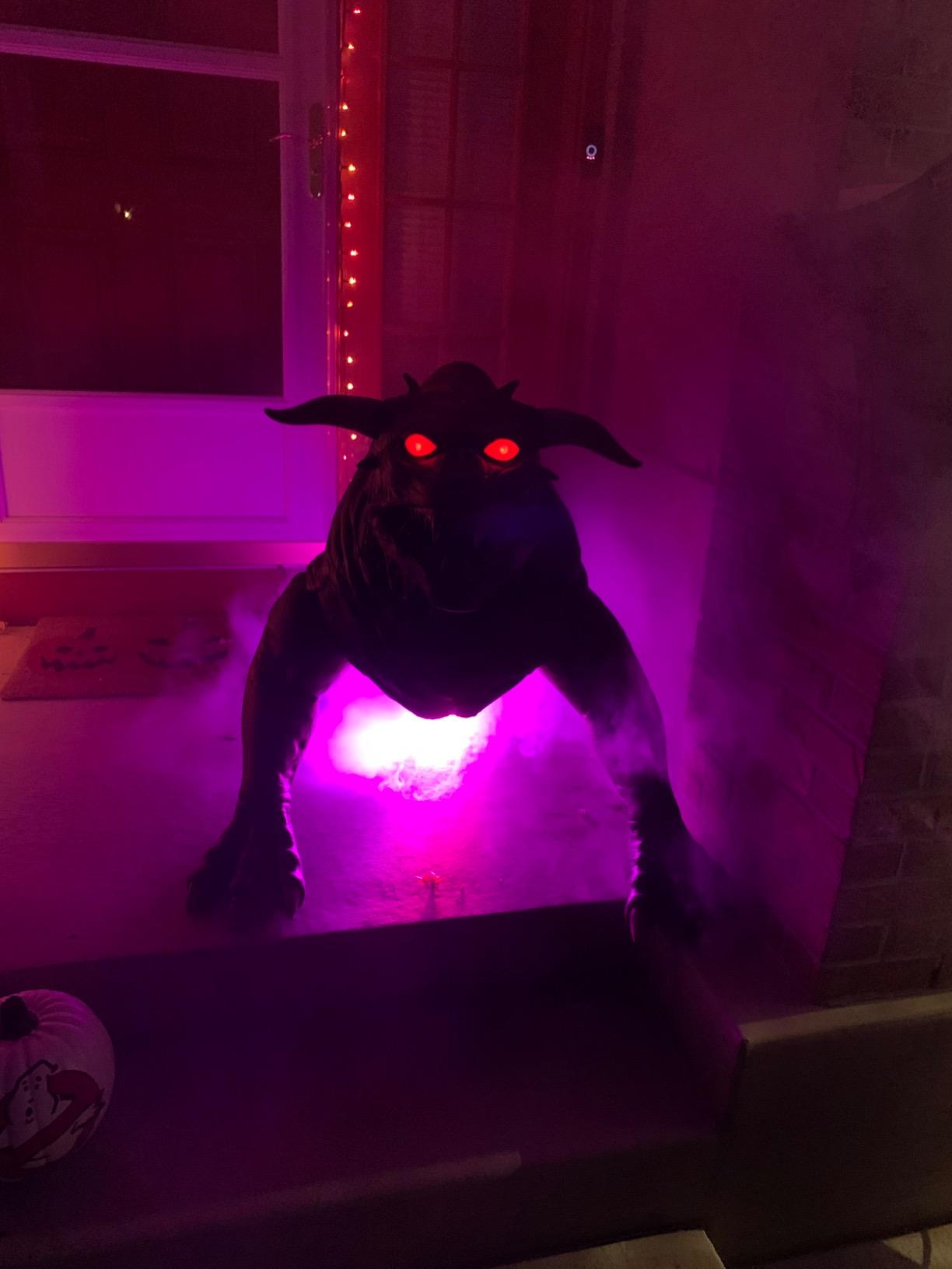 Fog Machine Smoke Machine with LED Lights and 12 Color Light Effects customer photo 2
