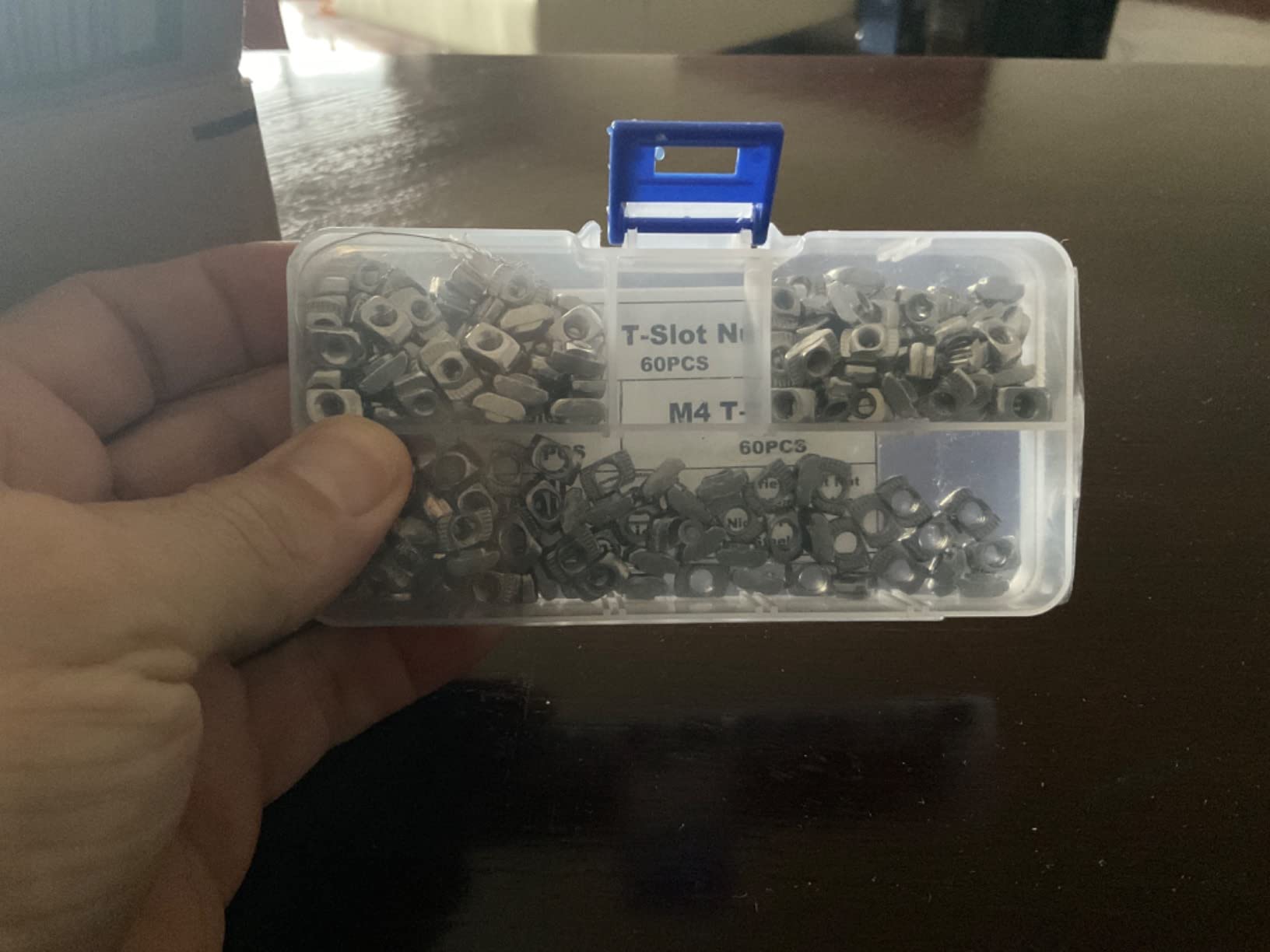 Socell 180Pcs 2020 Series T Nuts,M3 M4 M5 T Slot Nut Hammer Head Fastener Nut Nickel Plated Carbon Steel Assortment Kit for 20 Series Aluminum Profile - Nickel Plated Carbon Steel customer photo 1