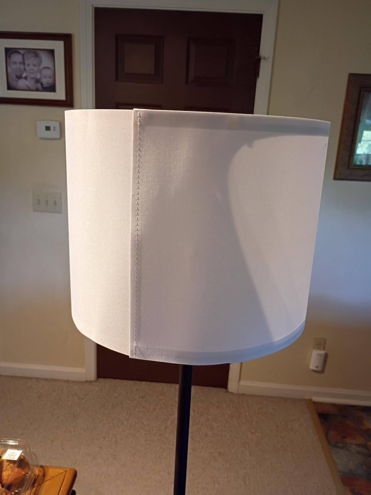 Modern Floor Lamp Simple Design with White Shade & Foot Pedal Switch | 60