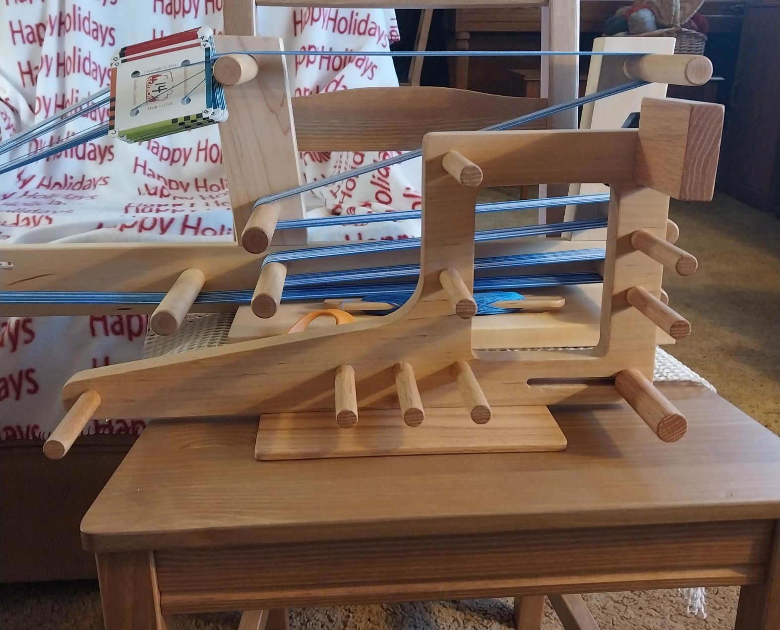 Small Inkle Loom for Belt, Tablet or Card Weaving - Handmade from Maple and Oak customer photo 1