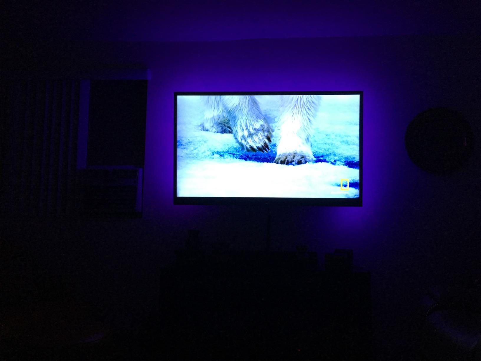 Tv Led Backlight, Maylit 14.3ft Led Strip Lights for 65-75in Tv, USB Powered Tv Lights kit with Remote, RGB Bias Lighting for Room Decor customer photo 1