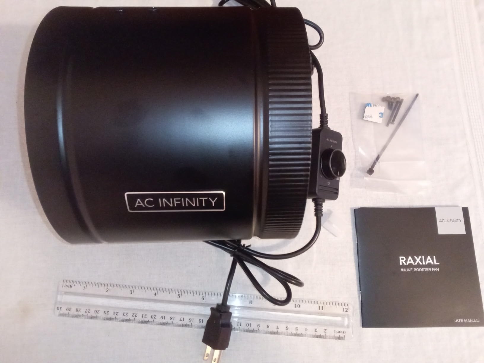 AC Infinity RAXIAL S8, Inline Booster Duct Fan 8