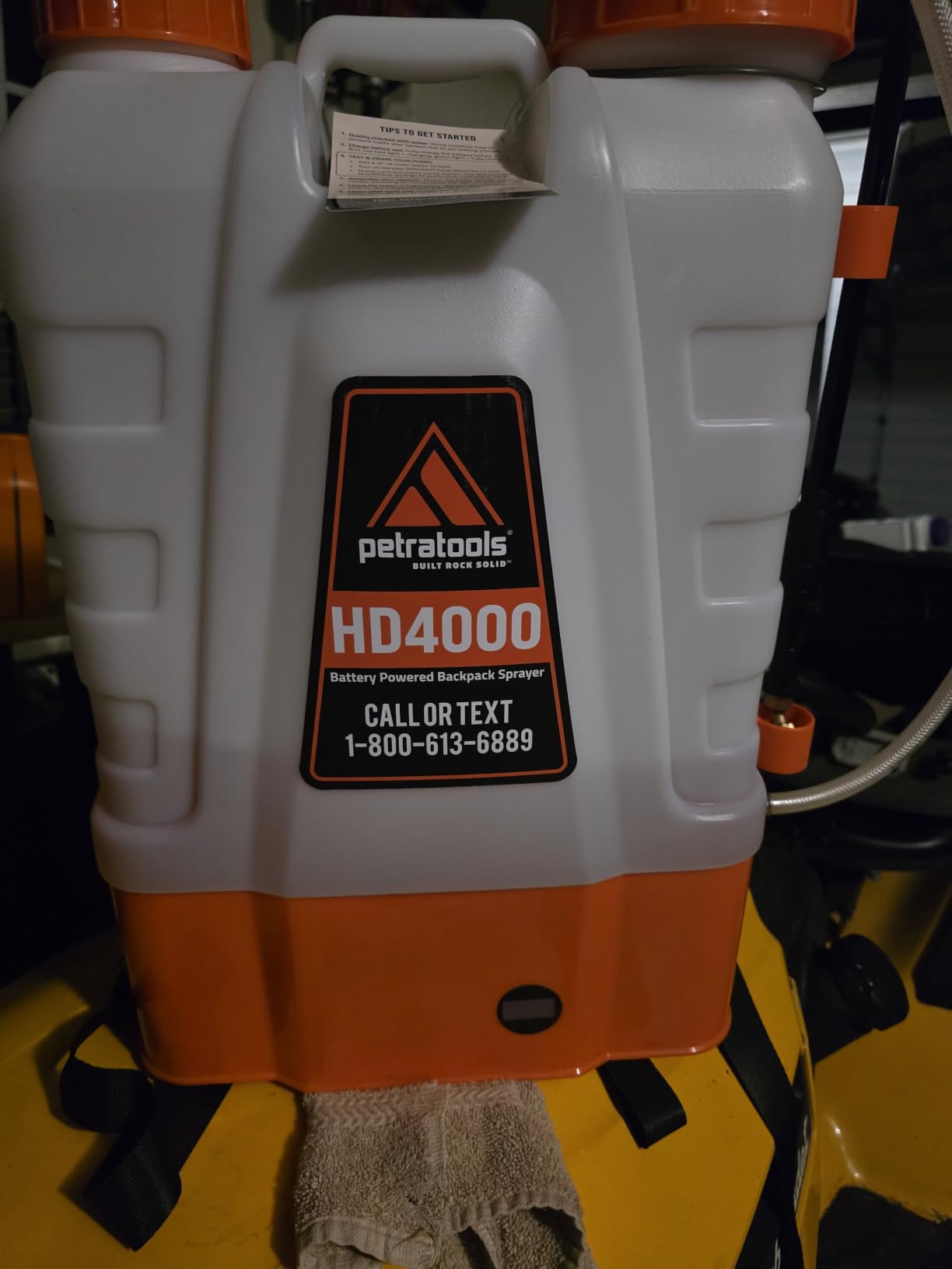 PetraTools HD4000 Battery Powered Backpack Sprayer, 6 Hr Runtime, 6 Nozzles customer photo 2