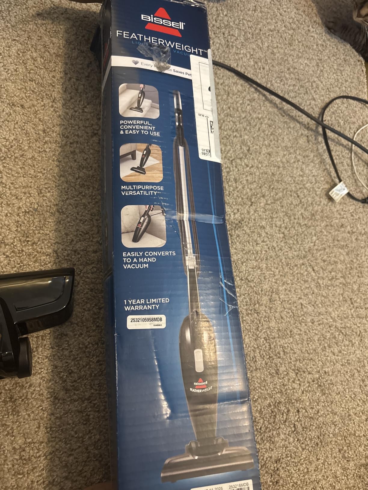 Bissell 2033M Featherweight Stick Lightweight Bagless Vacuum and Electric Broom with Crevice Tool for Hard Floors and Carpets, Black customer photo 1
