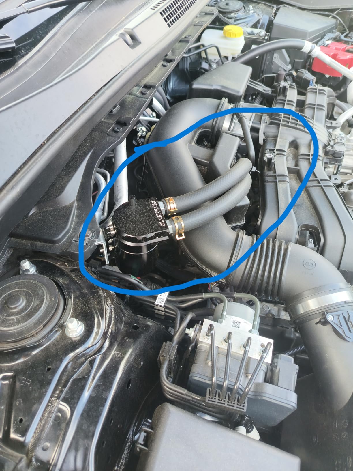 EVIL ENERGY Oil Catch Can, Universal Baffled Catch Can Kit with NBR Fuel Hose, 300ml Aluminum Air Oil Separator Tank for PCV System customer photo 1
