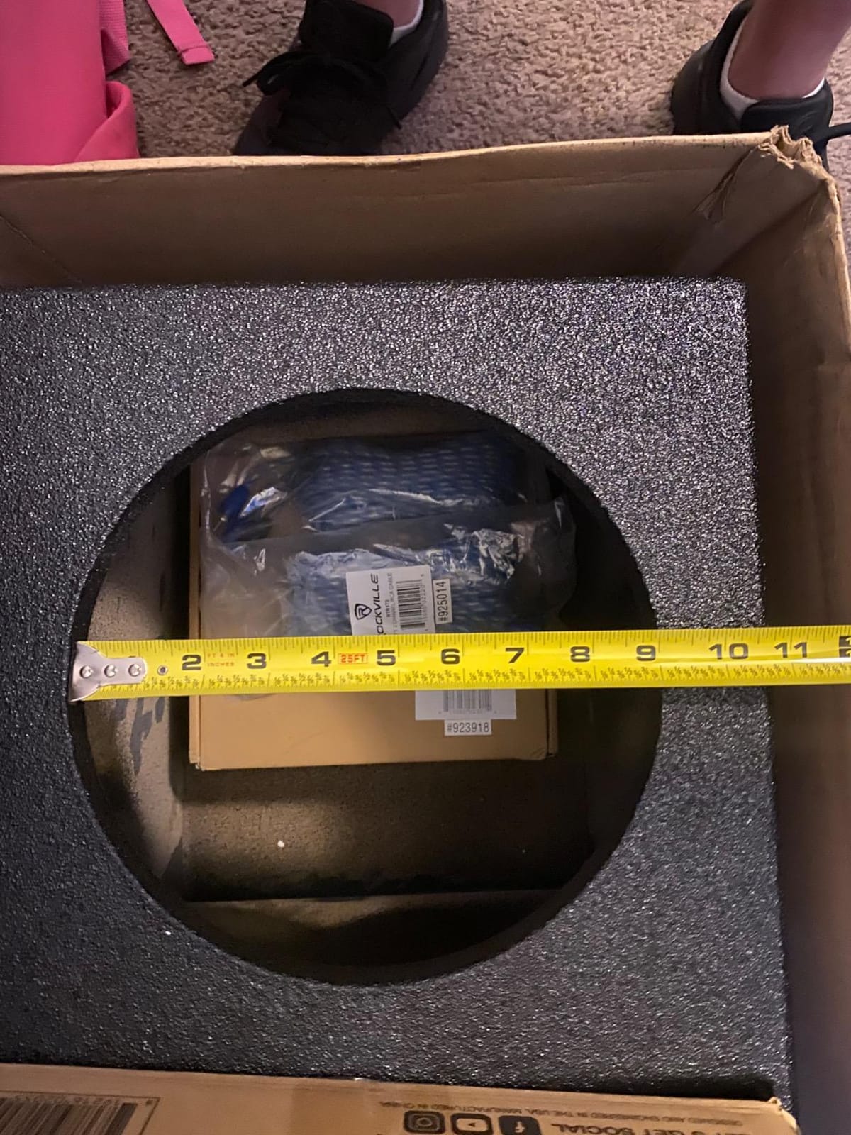 Q Power QBOMB10V Dual 10 Inch Vented Port Subwoofer Sub Box, 1 Cubic Foot per Sub customer photo 2