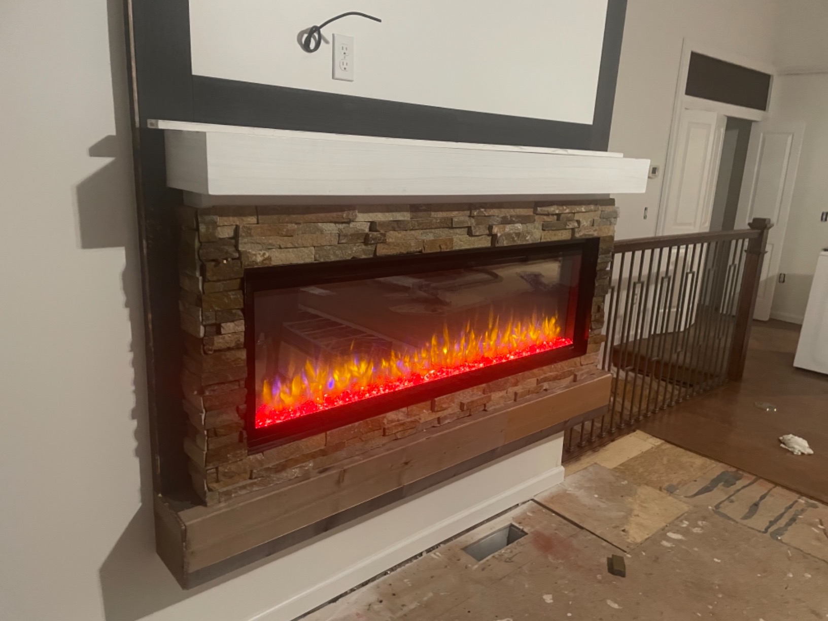 SimpliFire 60-Inch Allusion Platinum Linear Electric Fireplace (SF-ALLP60-BK) customer photo 1