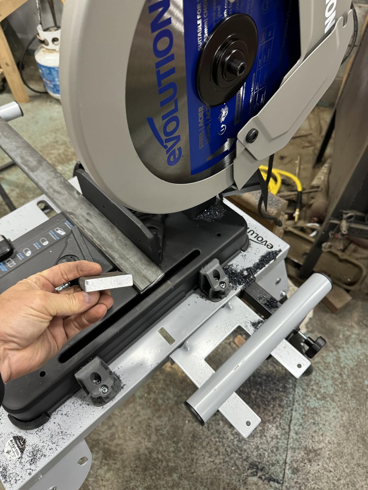 Evolution S355CPSL – Heavy Duty 14 Inch Metal Cutting Chop Saw W/ 14 Inch Carbide-Tipped Blade | Dry Cut | Miter 45° | Chop Saw For Cutting Metal – Accurate. Powerful. Reliable customer photo 1