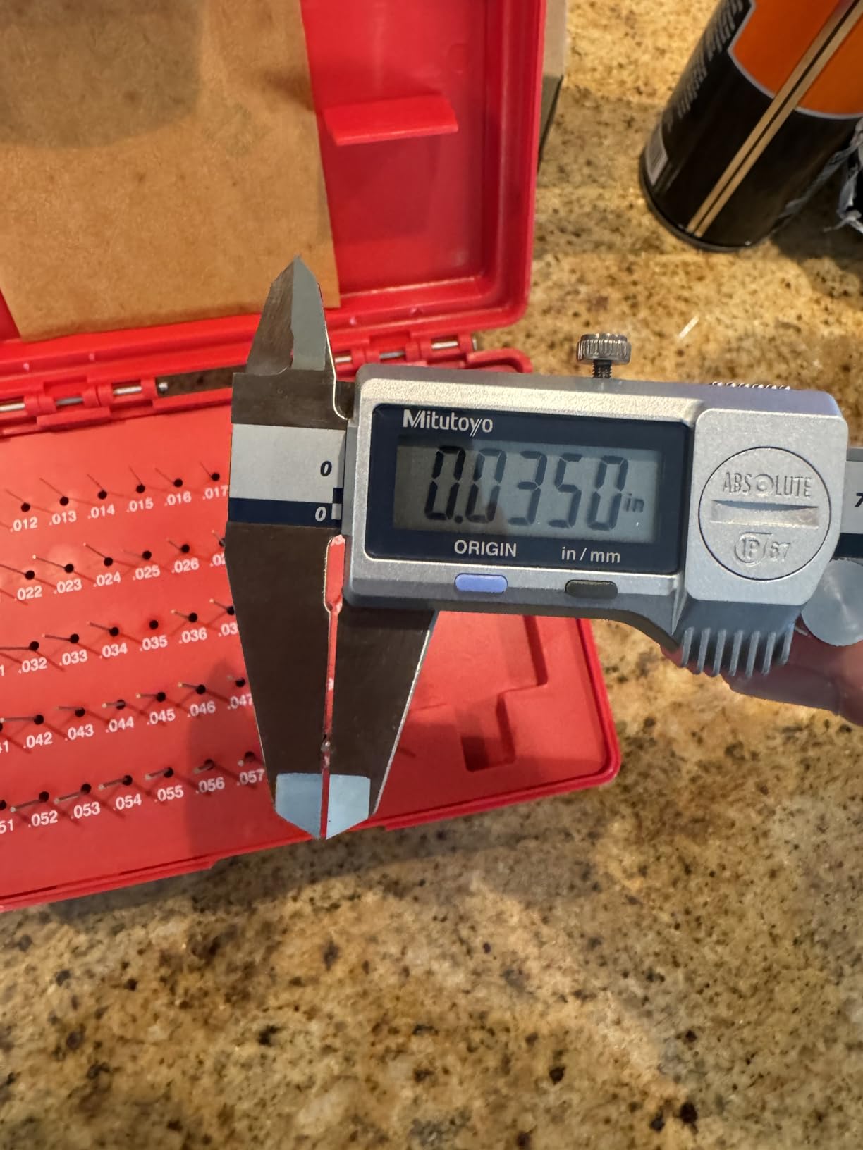 TEXALAN(R) Pin Gage Set Steel Gauge Minus Heat Treated with Storage Case M0 50pcs 0.011